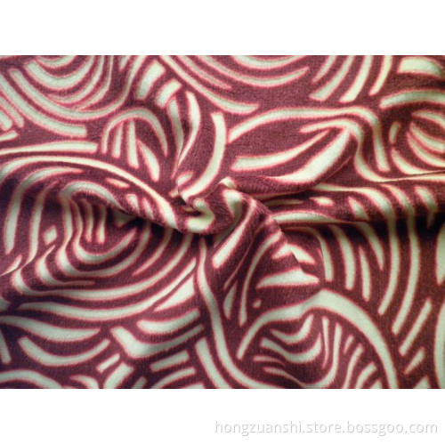Embossed Printing Super Soft Velour (HZS--00345)